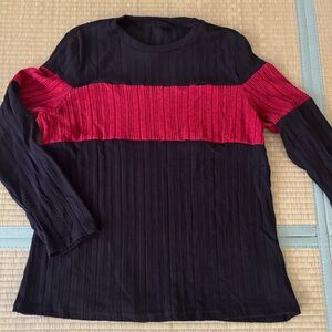 Black and Red Women's Top